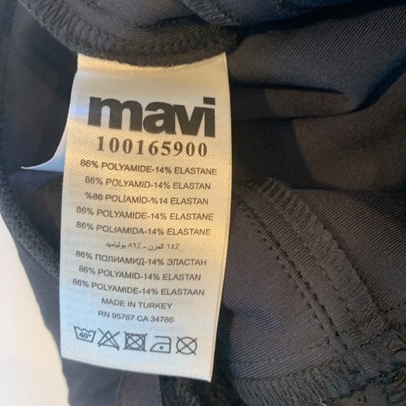 NEW Mavi Jeans Dark Gray Straight Skinny Pants Women’s Size 27 Small 30” Inseam - Picture 4 of 8